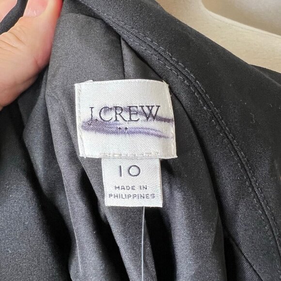 J.Crew $198 One Button Blazer in Black Size 10 BO597 - Picture 6 of 7